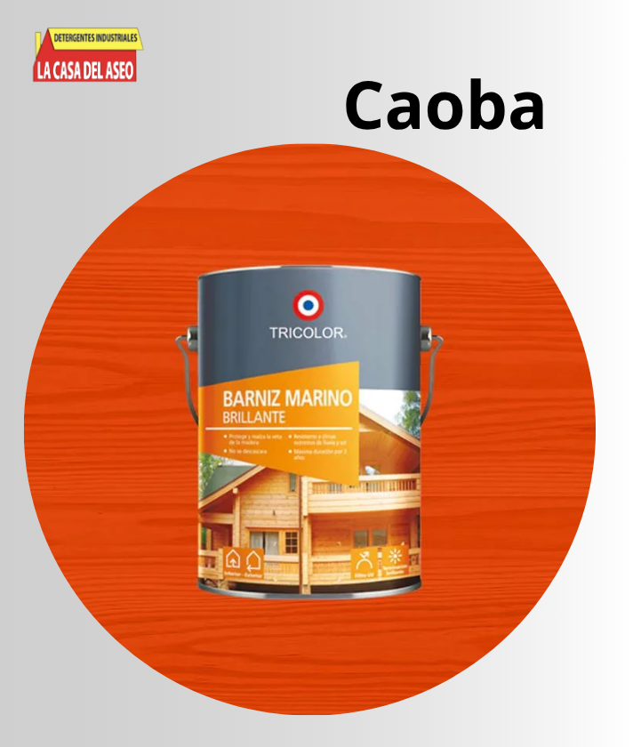 Barniz Marino Base Agua Ultra Caoba 1/4 Galon