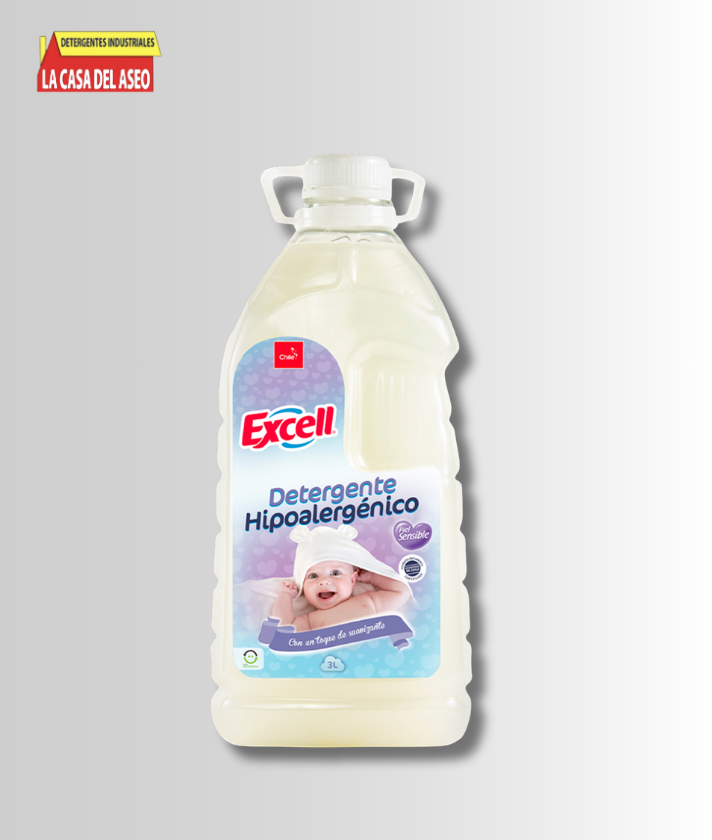 Detergente Líquido Hipoalergénico 3 Lt. Excell