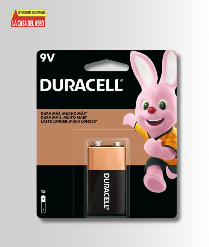 Batería duracell 9v, 1Un.