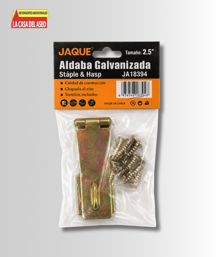 Aldaba galvanizada- Jaque, 2,5″.